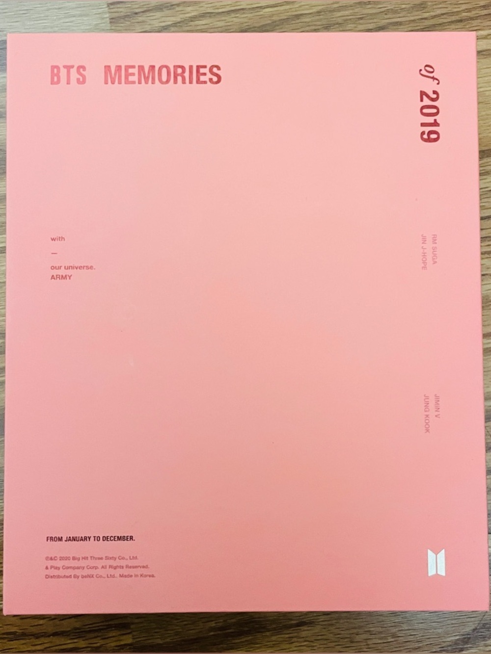 BTS MEMORIES of 2019 Pink Collectible  K-Pop group